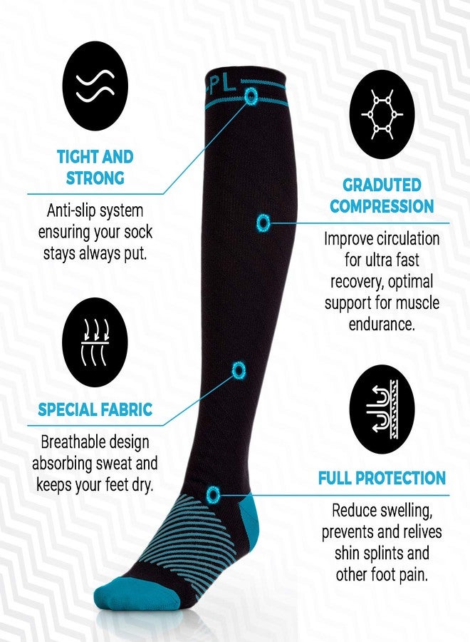 POWERLIX Compression Socks for Women & Men (Pair) for Neuropathy Swelling Pain Relief 20-30 mmHg Medical Knee-high Stockings - Image 2